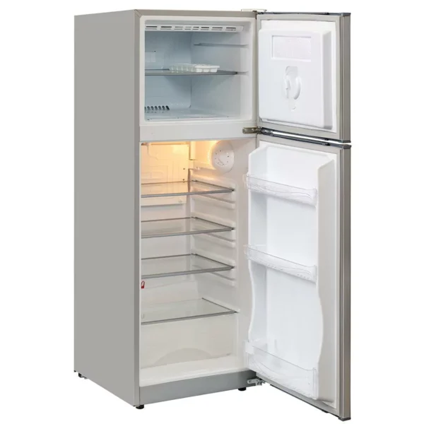 2 PUERTAS COLOR gris INOX C/ ESTANTES DE VIDRIO 257 Litros - Image 2