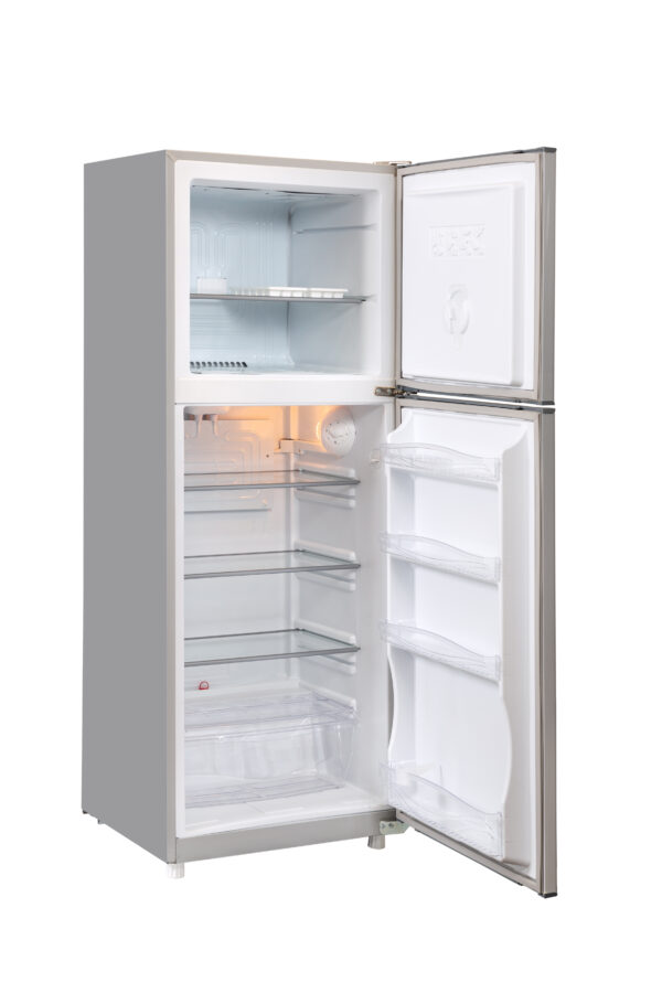 HELADERA INVERTER BRIKET  - C/ ESTANTES DE VIDRIO-2 PUERTAS COLOR INOX-BK2F 1820 - Image 2