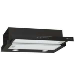 CAMPANA DE EXTRACCIÓN DE COCINA DE PARED 108W. RUIDO 67DB. ANCHO 60CM. COLOR NEGRO - HISENSE