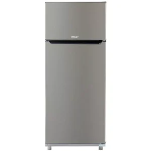 2 PUERTAS COLOR gris INOX C/ ESTANTES DE VIDRIO