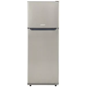 2 PUERTAS COLOR gris INOX C/ ESTANTES DE VIDRIO 257 Litros