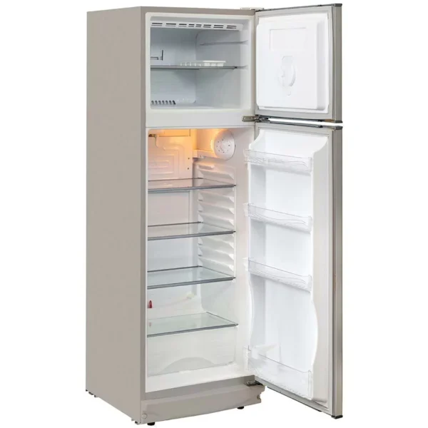 2 PUERTAS COLOR gris INOX - C/ ESTANTES DE VIDRIO - 290 Litros - Image 2