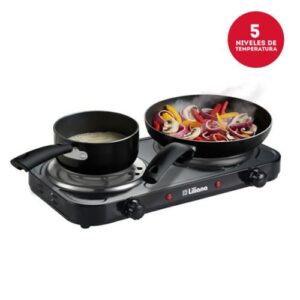 Anafe Electrico Doble Liliana AA912 Negro
