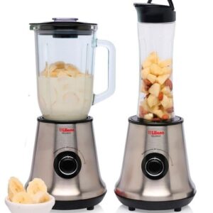 Licuadora Liliana Deluxlic Al180 Jarra Vidrio Vaso Portable