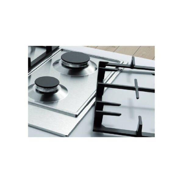 ANAFE A GAS INTEGRABLE 12500W. CONTROL A PERILLA CON 5 HORNALLAS. ANCHO 75 CM. ACERO INOXIDABLE - BOSCH - Image 4