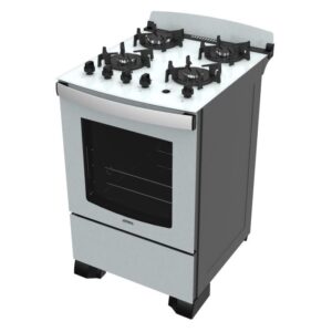 COCINA MULTIGAS 56 CM - 4 HORNALLAS - CON PATAS. COLOR BLANCO - ATMA