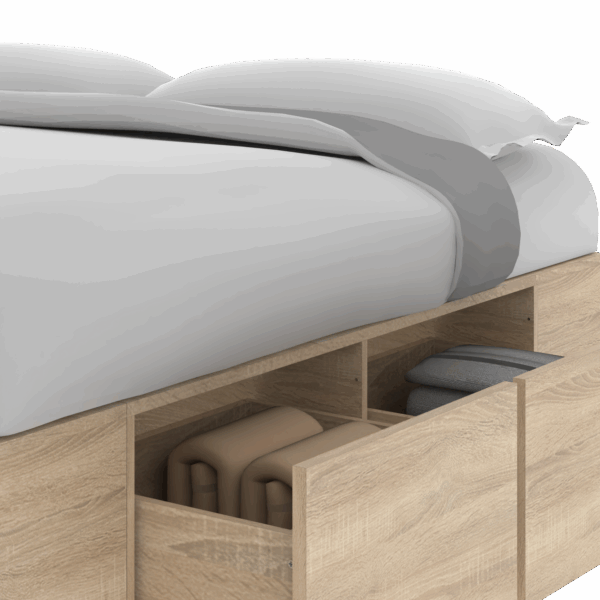 Cama con cajones y botineros Roble Bardolino - Image 3