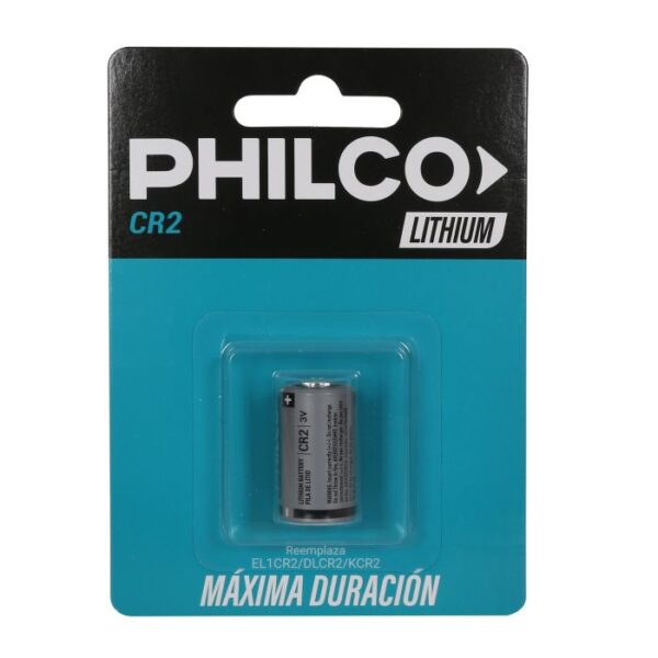 PILA DE LITIO CR2. BLISTER POR 1 UNIDAD - PHILCO