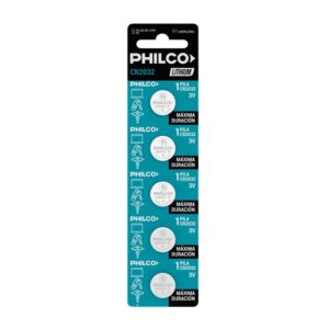 PILA DE LITIO CR2032. BLISTER POR 5 UNIDADES - PHILCO
