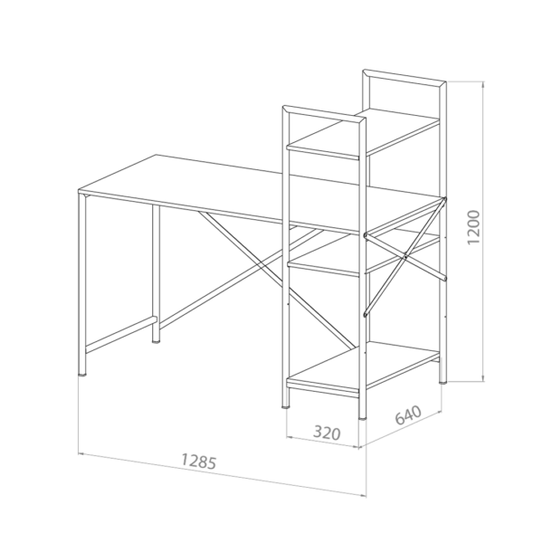Escritorio Con Biblioteca - Image 6