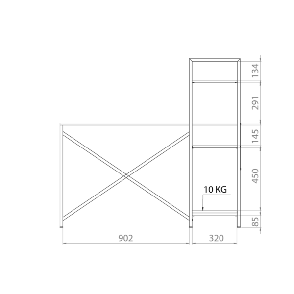 Escritorio Con Biblioteca - Image 7