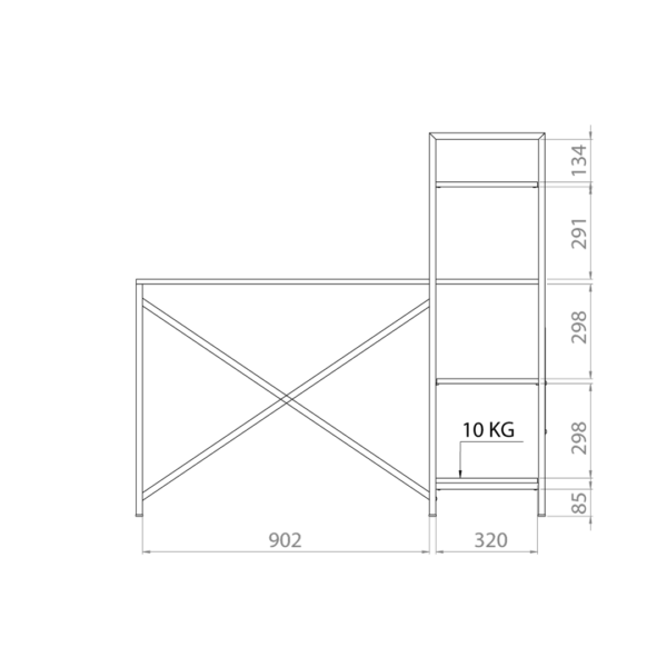 Escritorio Con Biblioteca - Image 8