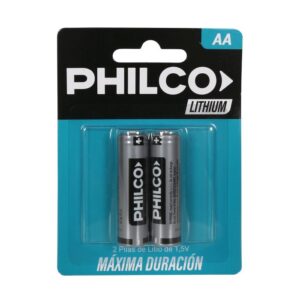 PILA DE LITIO AA. BLISTER POR 2 UNIDADES - PHILCO