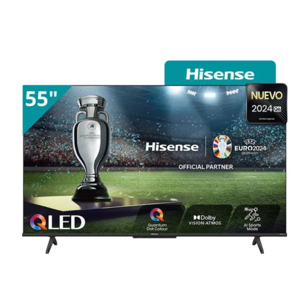 SMART TV 55" QLED 4K. SISTEMA GOOGLE - HISENSE