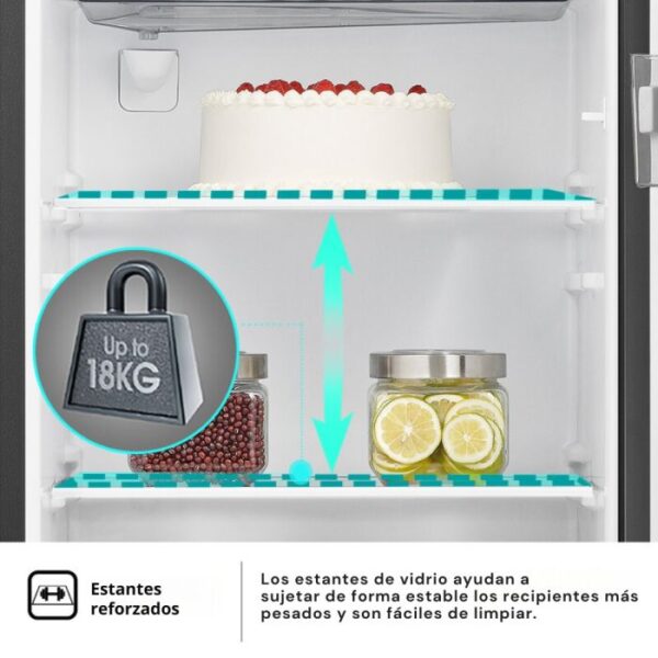 HELADERA 177 LTS. SINGLE DOOR CON DISPENSER. COLOR NEGRO - HISENSE - Image 7