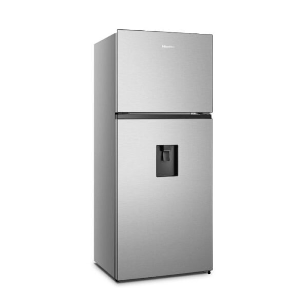 HELADERA 375 LTS. NO FROST INVERTER CON DISPENSER. ACERO INOXIDABLE - HISENSE