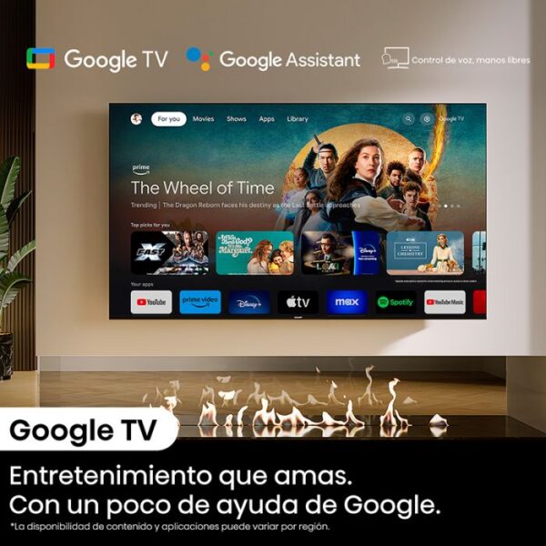 SMART TV 55" QLED 4K. SISTEMA GOOGLE - HISENSE - Image 8