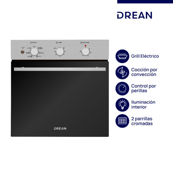 Horno Eléctrico Drean Stainless Steel HEDR600CI - Image 2