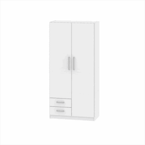 Placard 2 Ptas De Abrir, Estantes Y 2 Cajones 0,87 Mt Roble Kendal