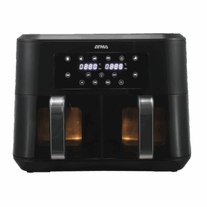 FREIDORA DE AIRE DIGITAL DOBLE CON VISOR 8.5 LTS 2200W. COLOR NEGRO - ATMA
