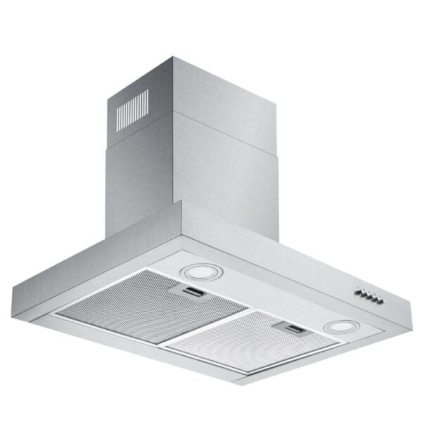 CAMPANA DE EXTRACCIÓN DE COCINA DE PARED 210W. RUIDO 55DB. ANCHO 60CM. ACERO INOXIDABLE - ATMA