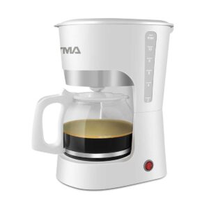 CAFETERA DE FILTRO SEMI AUTOMÁTICA 1.25 LTS 10 TAZAS. ANTIGOTEO. COLOR BLANCO - ATMA (ESSENTIAL)