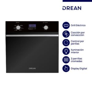 Horno Eléctrico Empotrable 60 Cm Negro Drean Hedr601cn