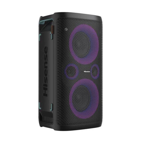 PARLANTE PORTÁTIL KARAOKE 300W RMS BT A BATERIA CON LUCES LED. COLOR NEGRO - HISENSE (PARTY ROCKER ONE) - Image 3