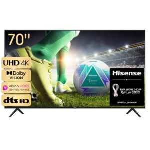 SMART TV 70" LED UHD 4K. SISTEMA VIDAA - HISENSE