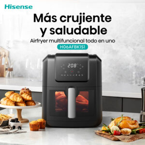 FREIDORA DE AIRE DIGITAL 6.3 LTS 1300W. COLOR NEGRO - HISENSE