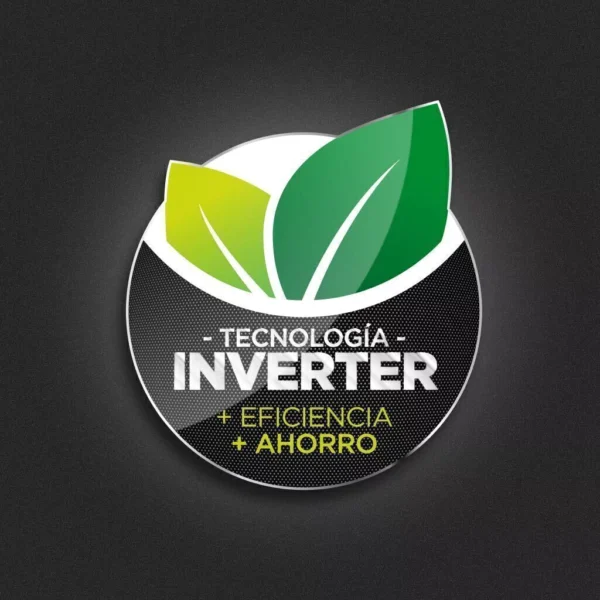 2 PUERTAS COLOR NEGRA - VERSIÓN INVERTER C/ ESTANTES DE VIDRIO - 350 Litros - Image 3