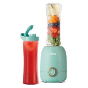 LICUADORA PERSONAL 600 ML 300W. CON VASO ADICIONAL. COLOR AZUL - ATMA (ESSENTIAL)