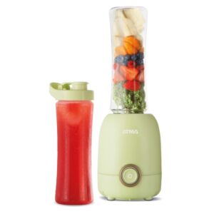LICUADORA PERSONAL 600 ML 300W. CON VASO ADICIONAL. COLOR VERDE - ATMA (ESSENTIAL)