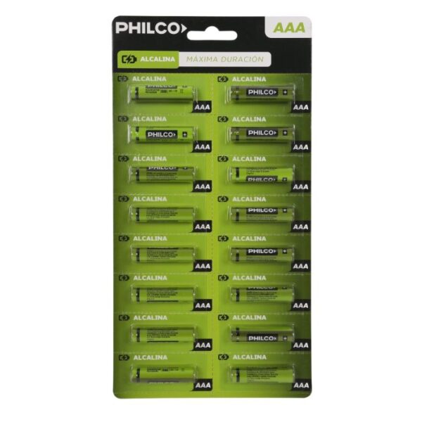 PILA ALCALINA AAA TIRA 16X1 - PHILCO