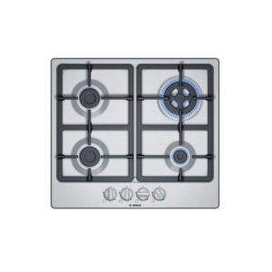 ANAFE A GAS INTEGRABLE 7800W. CONTROL A PERILLA CON 4 HORNALLAS. ANCHO 60 CM. ACERO INOXIDABLE - BOSCH