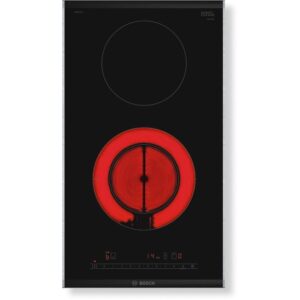 ANAFE ELÉCTRICO INTEGRABLE 3500W. VITROCERÁMICO TÁCTIL CON 2 HORNALLAS. ANCHO 30 CM. COLOR NEGRO - BOSCH