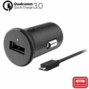 CARGADOR PARA AUTO 18W - A2C - NEGRO - PI