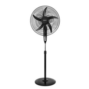 VENTILADOR DE PIE 20" 85W. HELICE DE 5 ASPAS PLÁSTICO. CABEZAL INCLINABLE. COLOR NEGRO - PHILCO