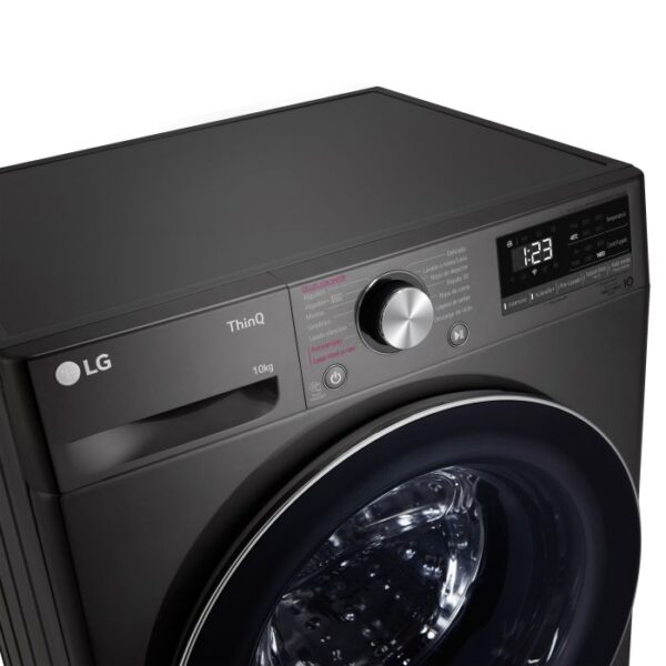 LAVARROPAS INVERTER LG BLACK STEEL WM10BVC4S6 CON AI DD¿ Y THINQ 10KG 1400 RPM - Image 3