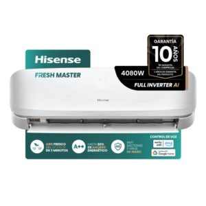 AIRE ACOND. HISENSE FRESH MASTER SPLIT INVERTER 3550W FRIO CALOR WIFI