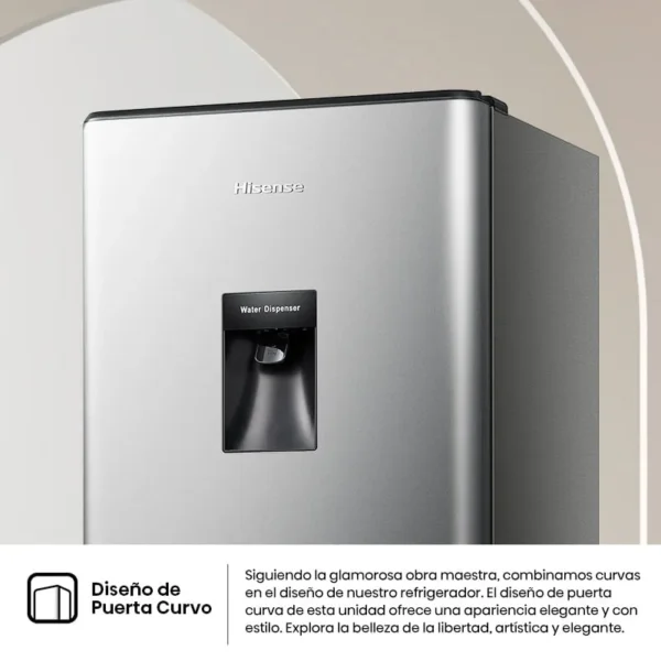 HELADERA SINGLE DOOR HISENSE GRIS CON DISPENSER - Image 2