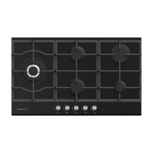 ANAFE A GAS 5 HORNALLAS 90 CM BASE NEGRA PD-AG90N