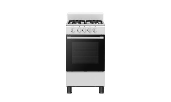 COCINA A GAS 50 CM. 4 HORNALLAS. COLOR BLANCO - SIAM (ALTO 90 CM)