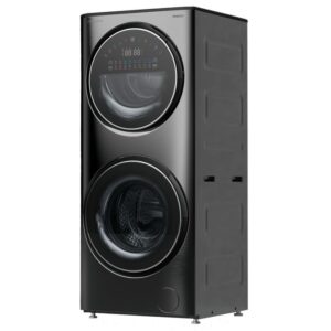 TORRE LAVASECARROPA CON IA. CARGA FRONTAL 15KG/7KG. ACERO INOXIDABLE NEGRO - PHILCO PREDICTA