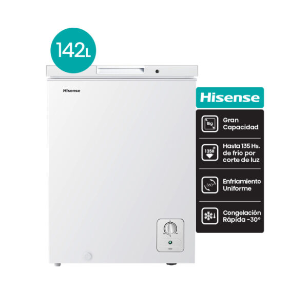 FREEZER DE POZO HISENSE 144L